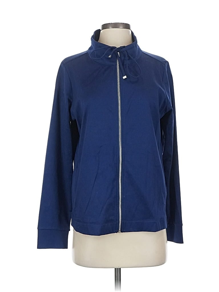 Pre-owned Tommy Bahama Zip Up Hoodie In Blue