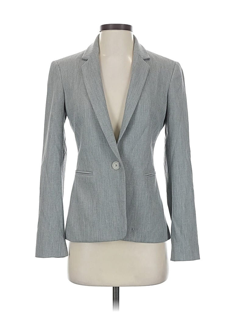 Pre-owned Express Blazer Jacket In Gray