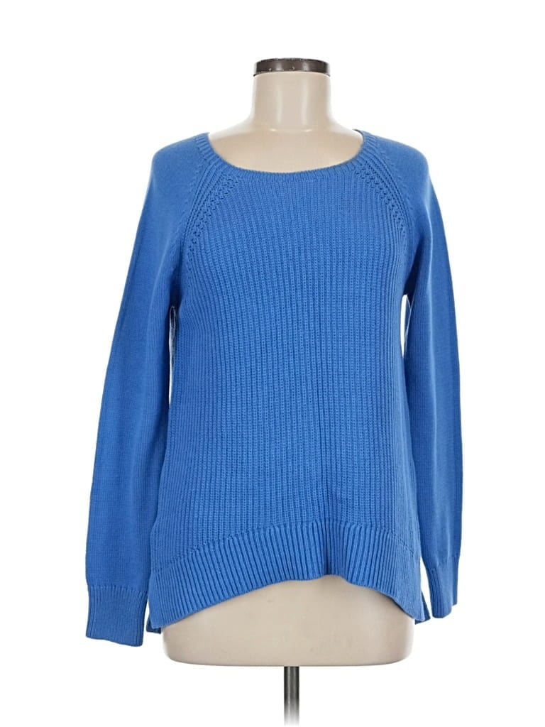 Pre-owned Ann Taylor Loft Pullover Sweater In Blue