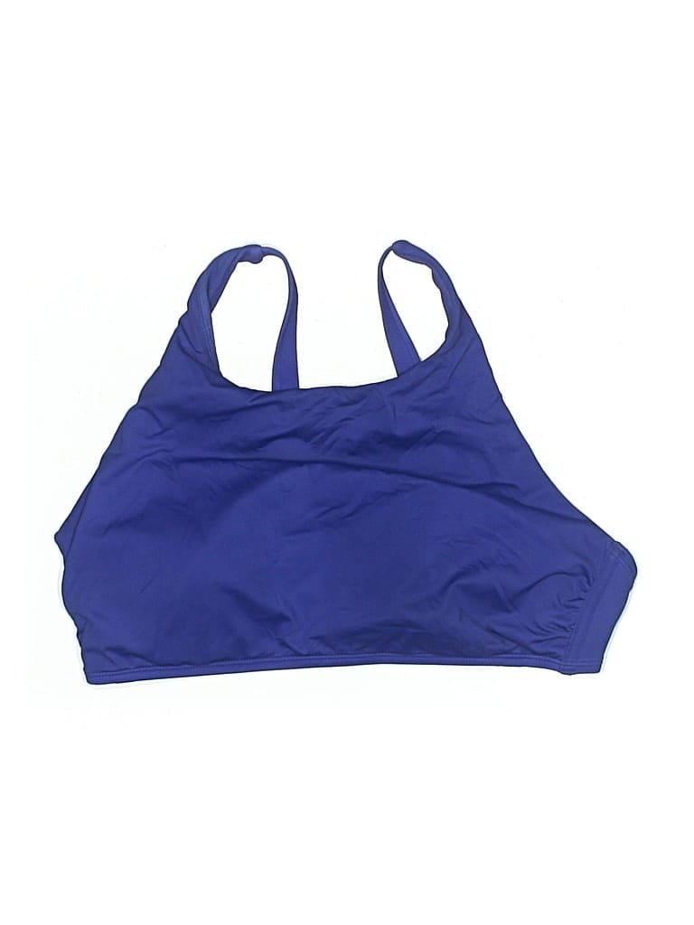 Pre-owned Kona Sol Swimsuit Top Blue Swimwear