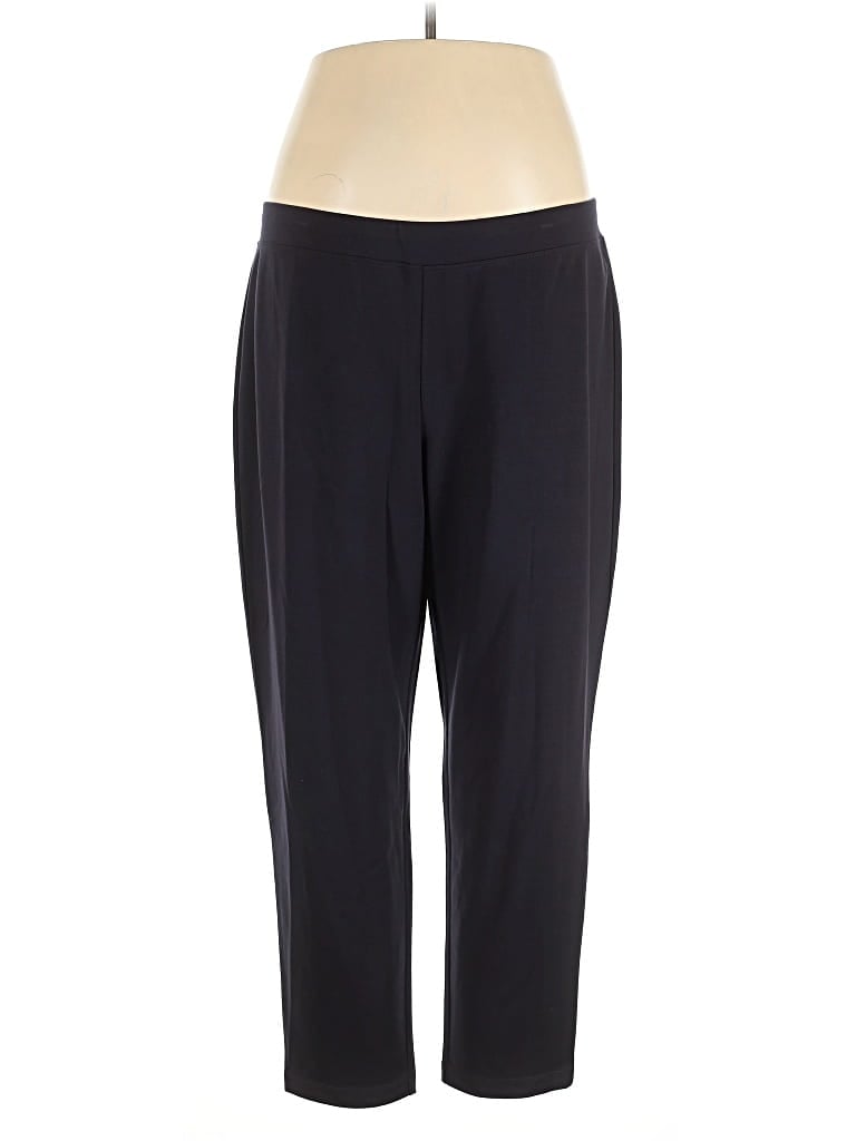 Pre-owned Eileen Fisher Casual Pants In Black