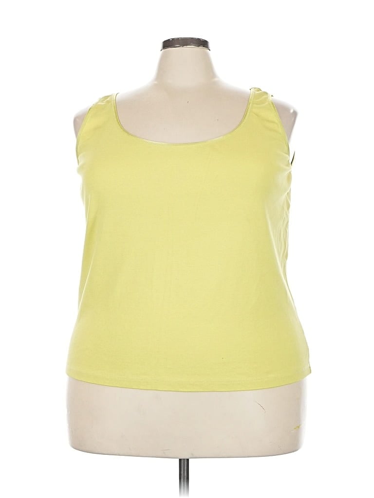 Pre-owned Sigrid Olsen Sleeveless T-shirt In Yellow
