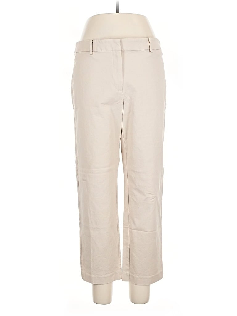 Pre-owned Ann Taylor Loft Khaki Pant In White