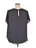 Torrid 100% Polyester Gray Short Sleeve Blouse Size 1X Plus (1) - photo 2