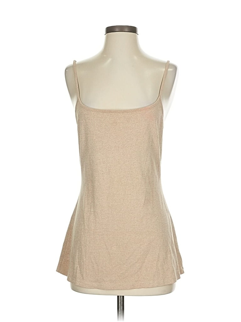 Pre-owned Express Sleeveless Top Tan Square Neckline Tops In Brown