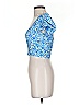 Splendid Blue Short Sleeve Top Size S - photo 5