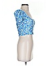 Splendid Blue Short Sleeve Top Size S - photo 4