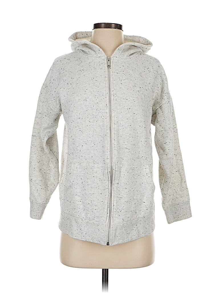 Pre-owned Mwl By Madewell Zip Up Hoodie In Silver