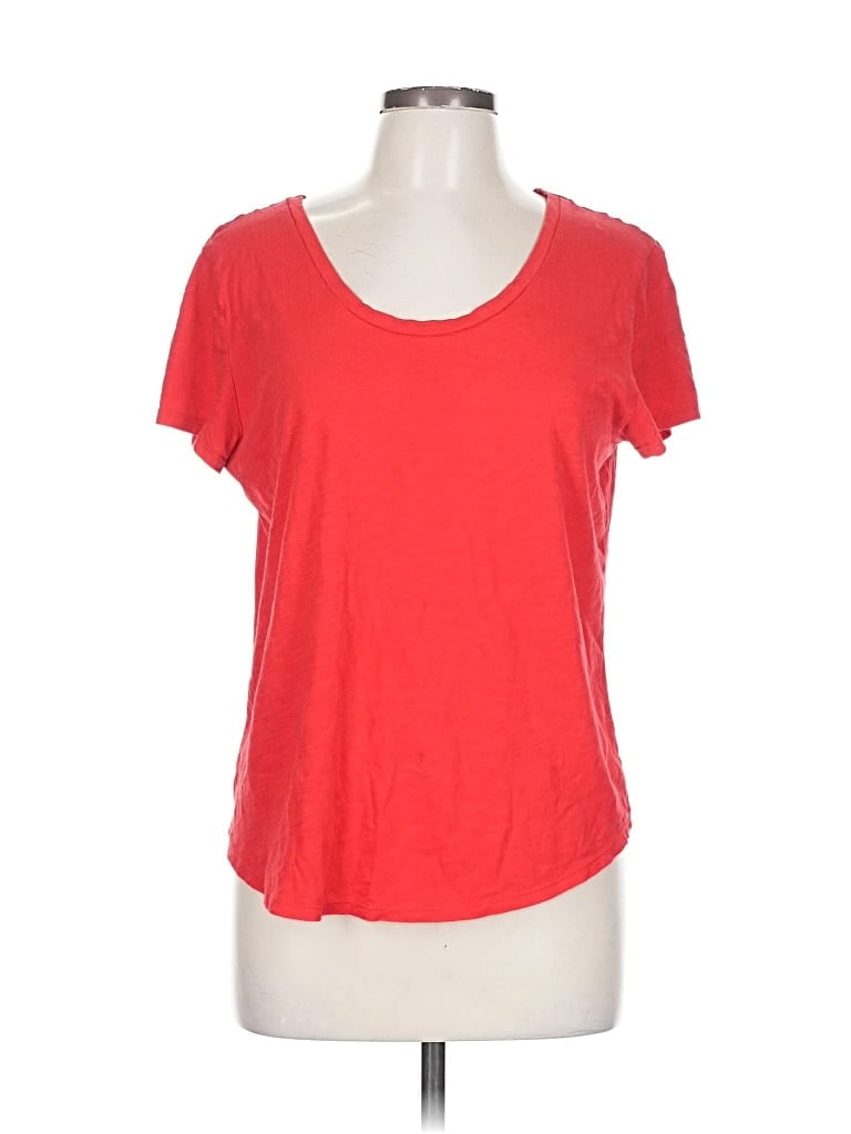 Pre-owned Ann Taylor Loft Outlet Short Sleeve T-shirt In Red