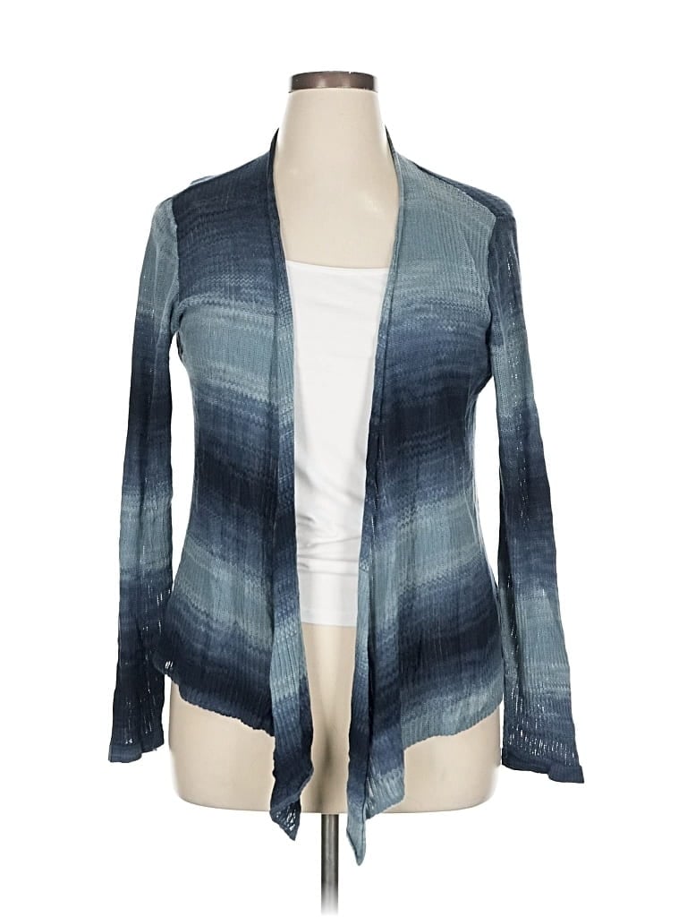 Pre-owned Coldwater Creek Cardigan Sweater In Blue