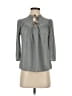 I Heart Ronson Gray 3/4 Sleeve Blouse Size S - photo 1