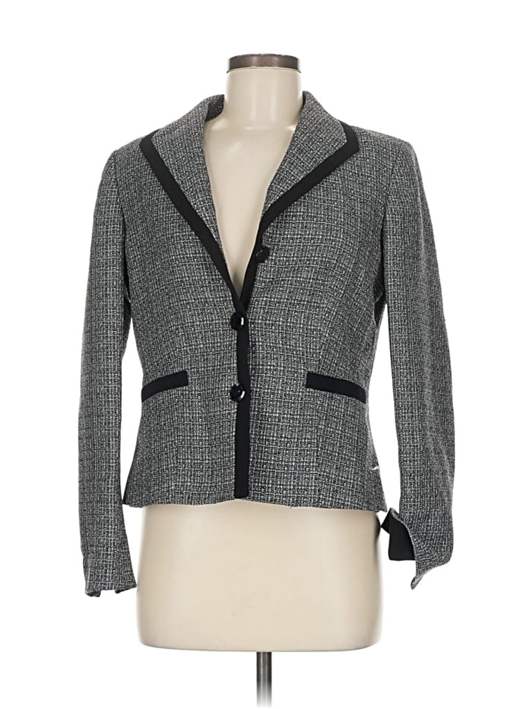 Pre-owned Evan Picone Blazer Jacket In Gray