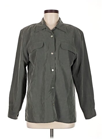 DressBarn 3/4 Sleeve Button-Down Shirt (view 1)
