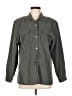 DressBarn Gray 3/4 Sleeve Button-Down Shirt Size M - photo 1