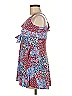 Michelle Jonas Paisley Blue Red Casual Dress Size 8 - photo 5