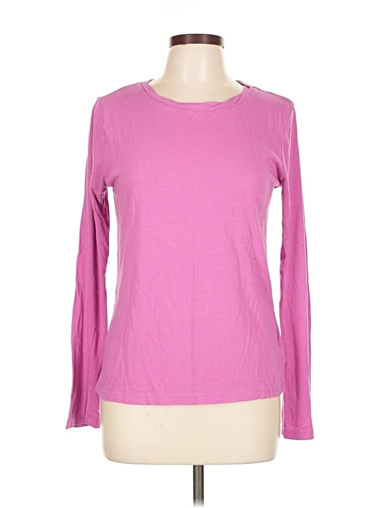 Pre-owned Gap Long Sleeve T-shirt In Pink