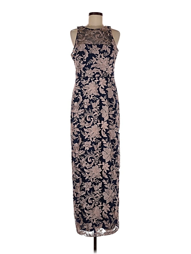 Pre-owned Js Collections Casual Dress In Blue