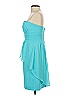 Alfred Angelo 100% Polyester Solid Teal Cocktail Dress Size 4 - photo 5
