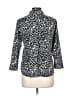 MG Collection Animal Print Black 3/4 Sleeve Blouse Size L - photo 2
