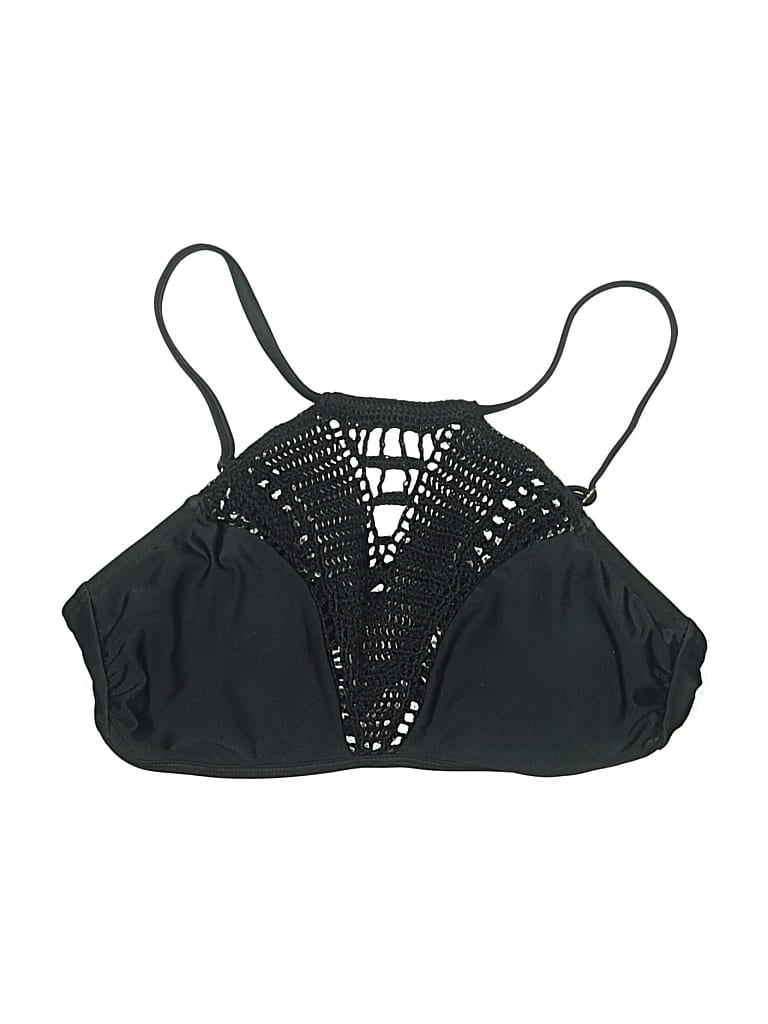 Pre-owned Xhilaration Swimsuit Top Black Swimwear