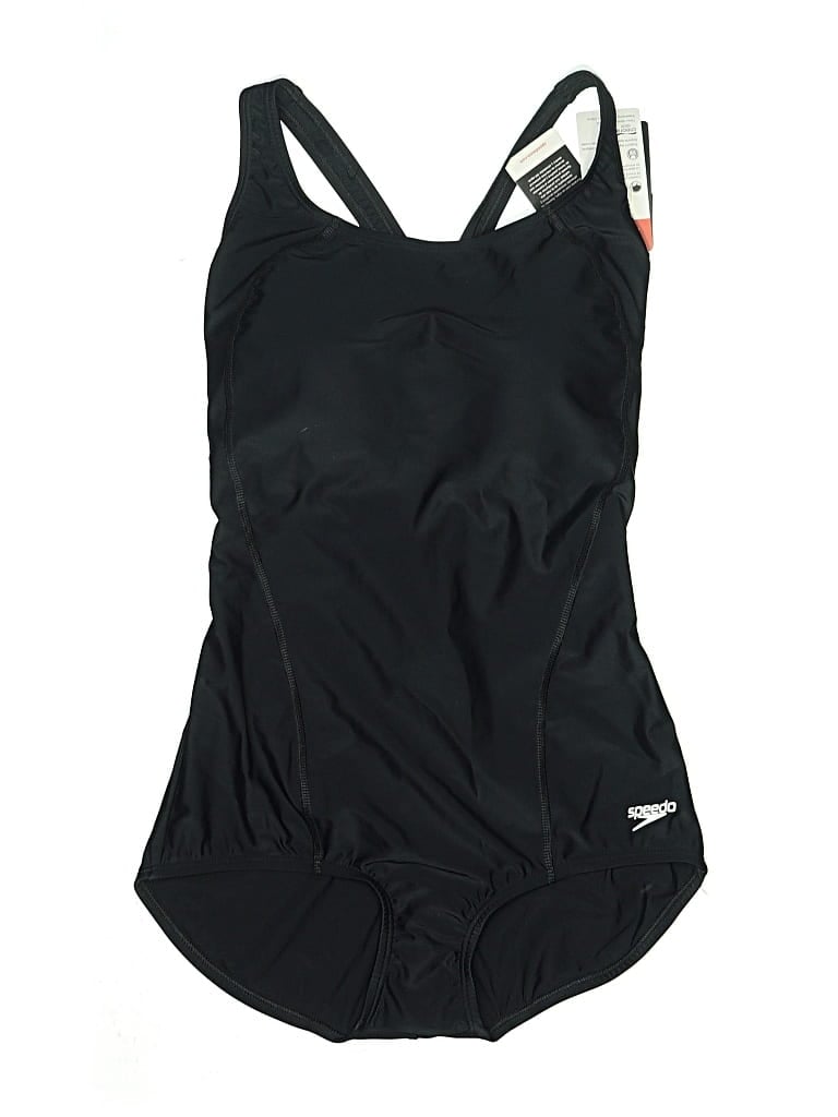 Pre-owned Speedo One Piece Swimsuit In Black