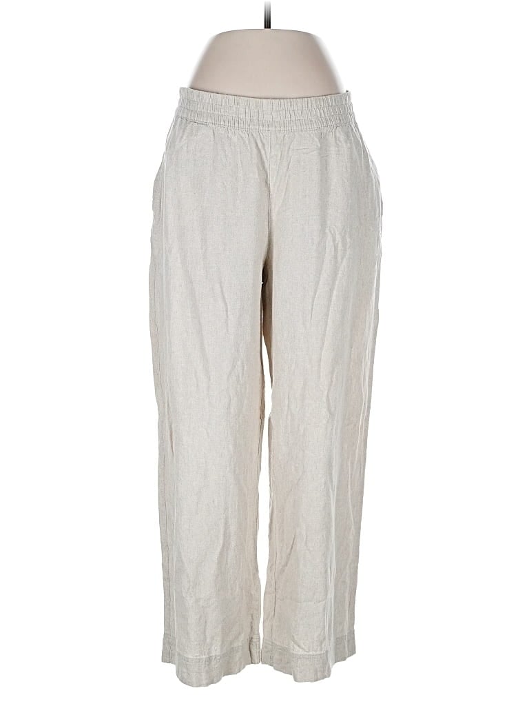 Pre-owned Old Navy Linen Pants In Gray