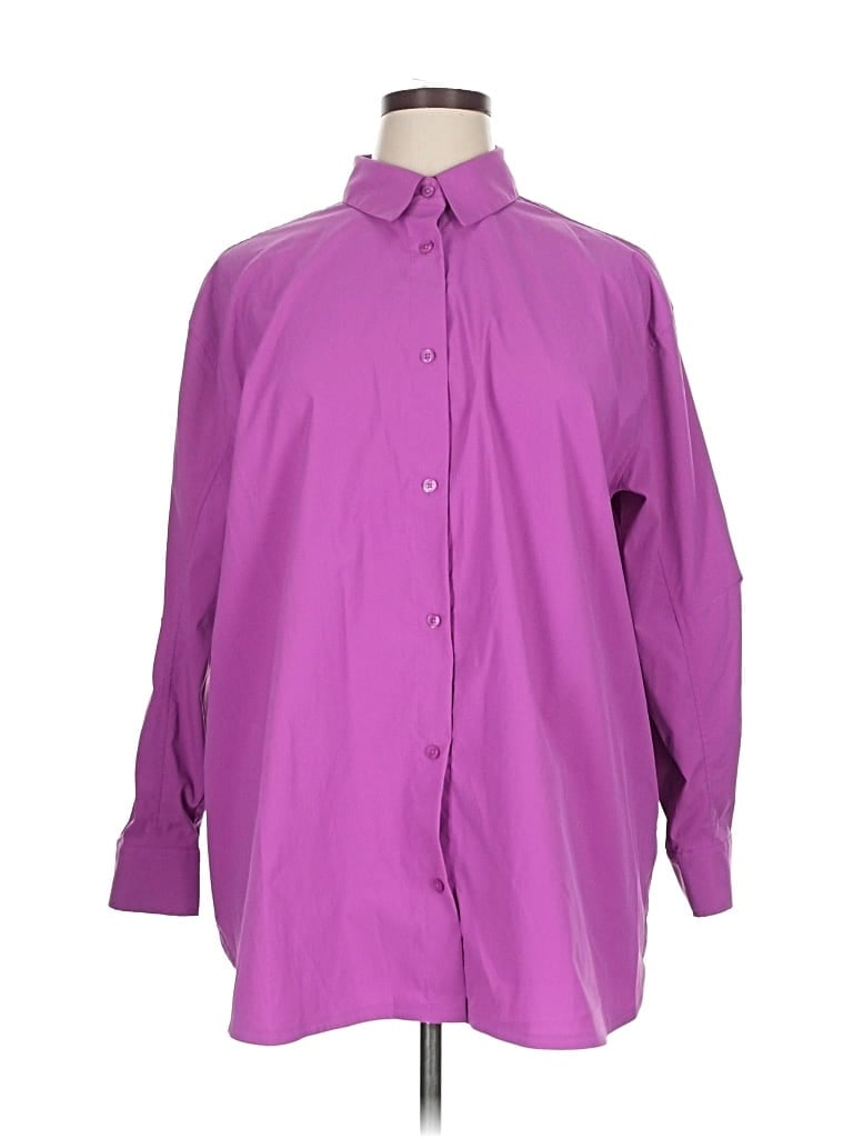 Pre-owned Athleta 3/4 Sleeve Blouse In Purple