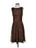Coldwater Creek Tweed Brown Cocktail Dress Size 4 - photo 1