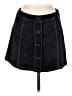 Enyce 100% Polyester Solid Black Denim Skirt Size 6 - photo 1