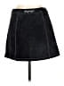 Enyce 100% Polyester Solid Black Denim Skirt Size 6 - photo 2