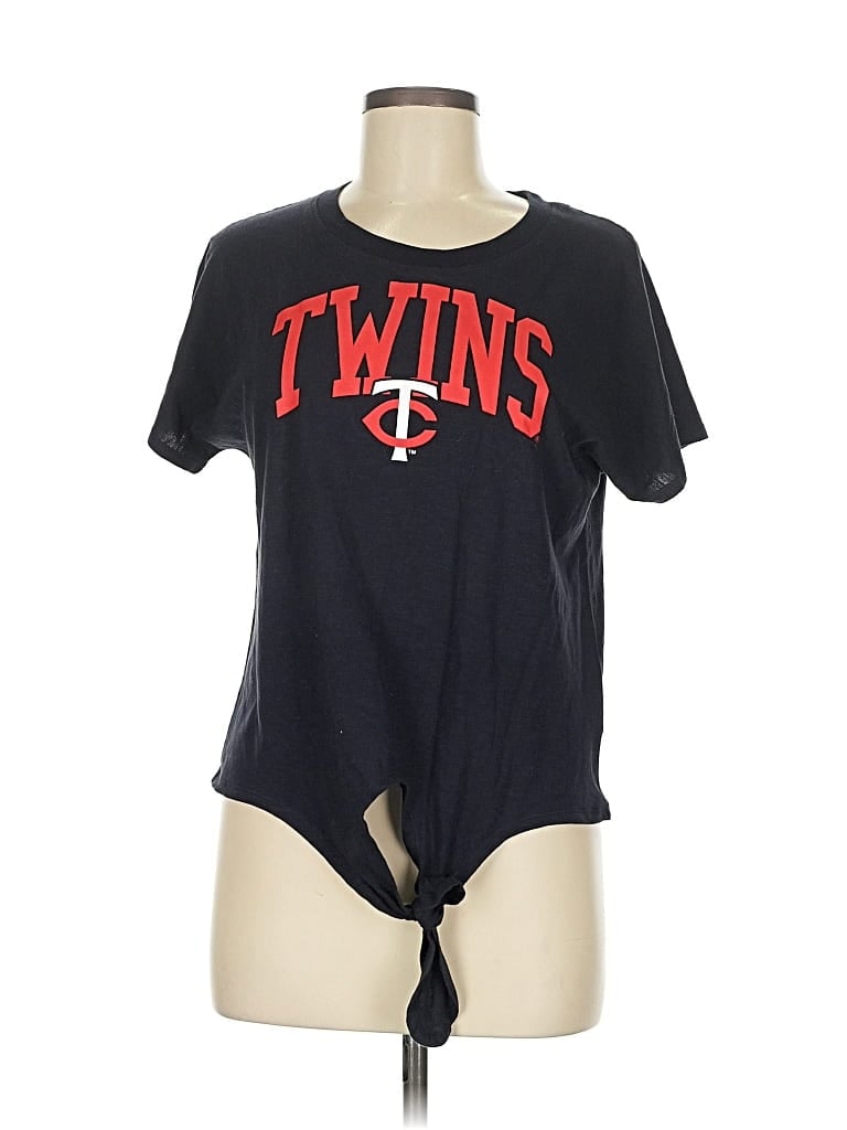 Pre-owned Genuine Merchandise By Team Athletics Short Sleeve T-shirt In Black