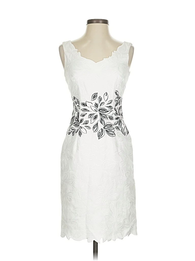 Pre-owned Antonio Melani Cocktail Dress In White