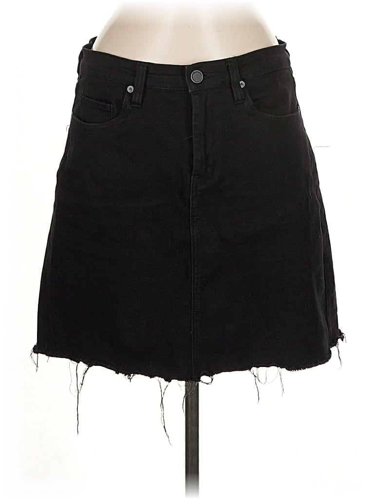 Pre-owned Blanknyc Blank Nyc Denim Skirt In Black