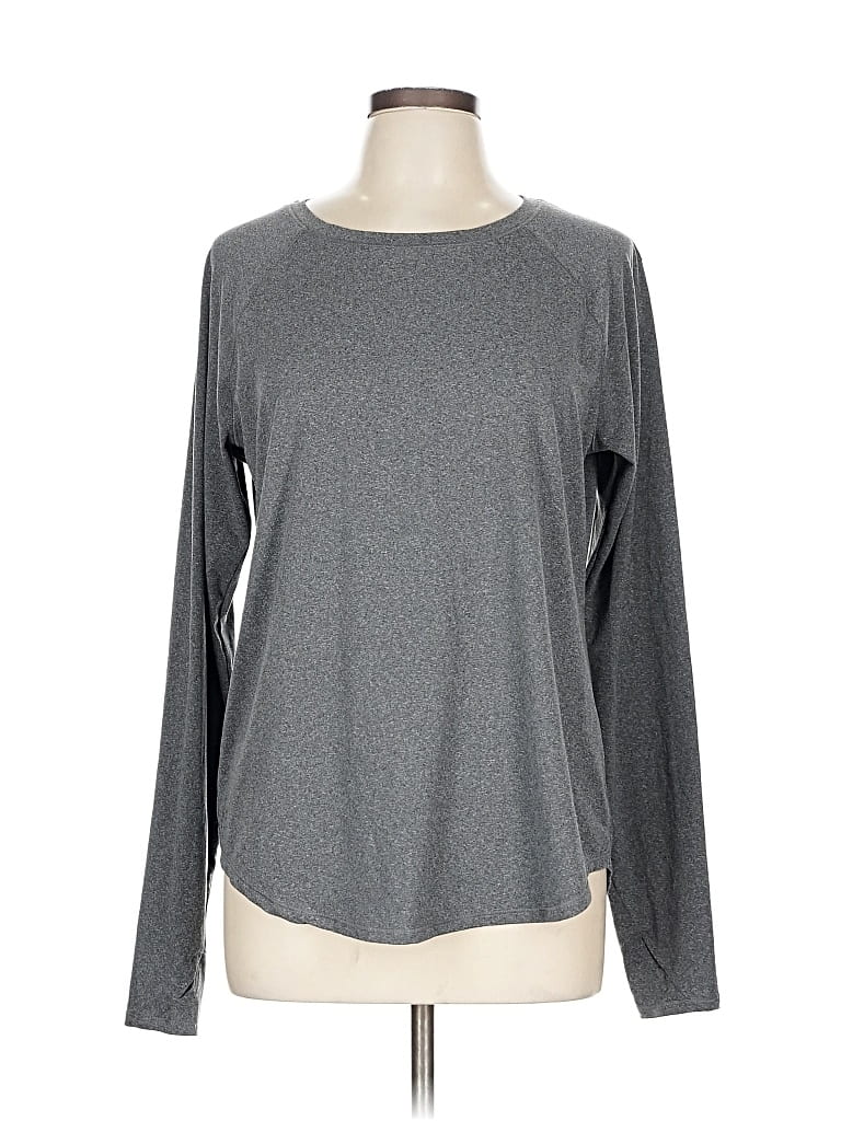 Pre-owned All In Motion Long Sleeve T-shirt In Gray