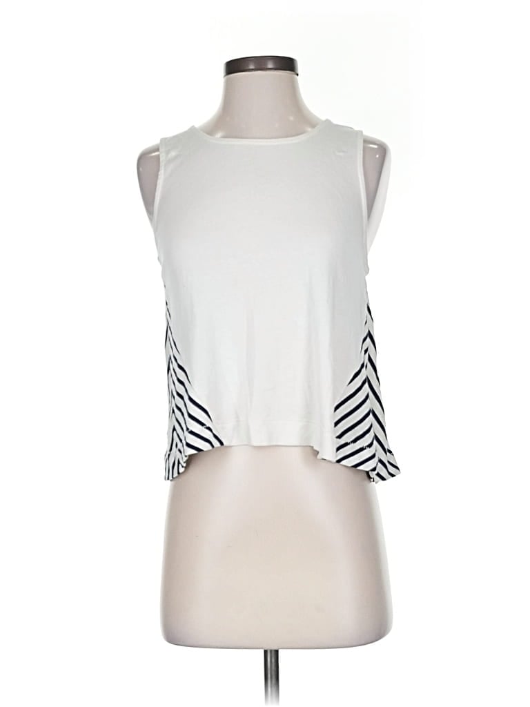 Pre-owned Splendid Sleeveless Top White Halter Neckline Tops
