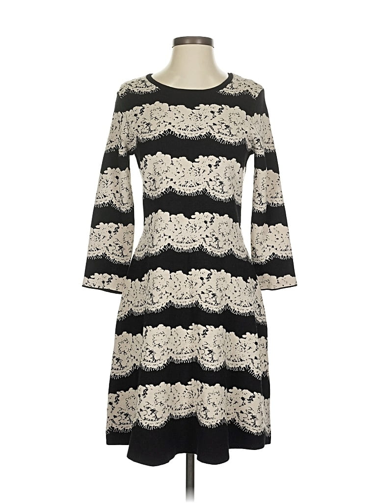 Pre-owned Sandra Darren Casual Dress In White