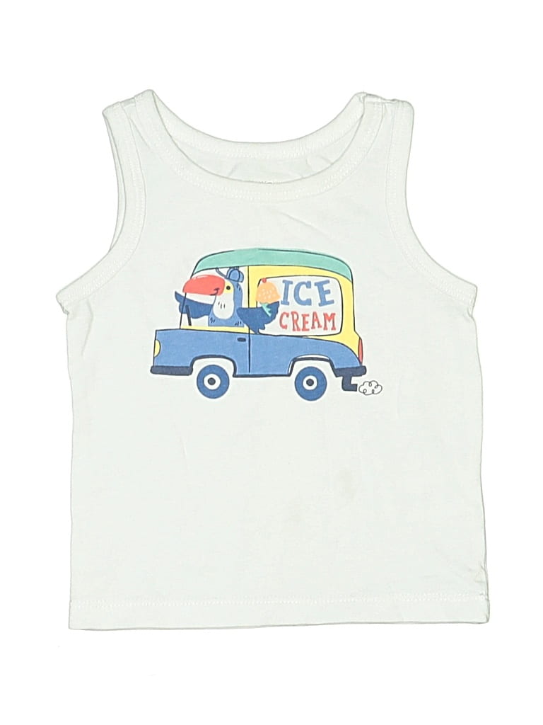 Pre-owned Garanimals Babies' Sleeveless T-shirt In White