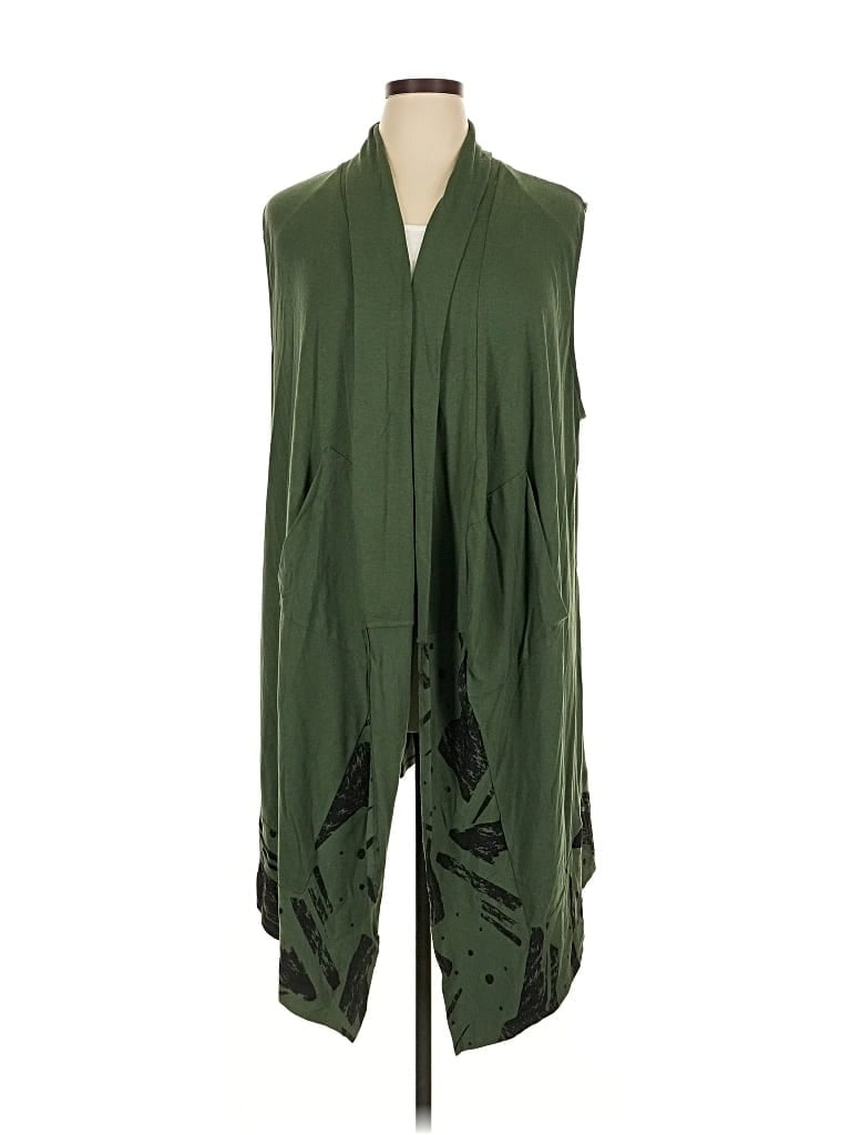 Pre-owned Assorted Brands Cardigan Sweater In Green