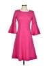 AMBERLEAF Solid Pink Casual Dress Size 00 - photo 1
