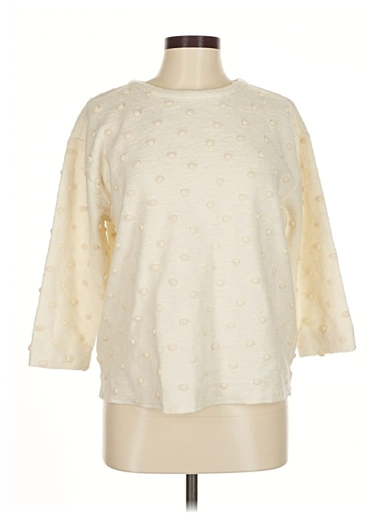 Pre-owned Ann Taylor Sweatshirt In White