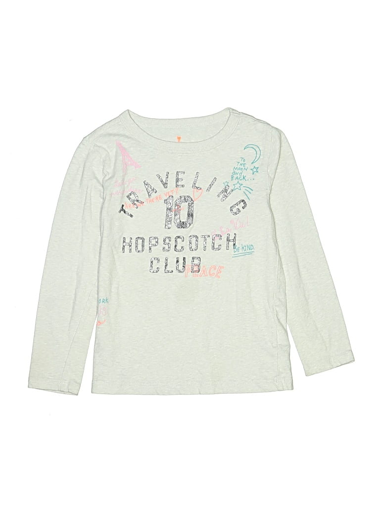 Pre-owned Crewcuts Kids' Long Sleeve T-shirt In Green
