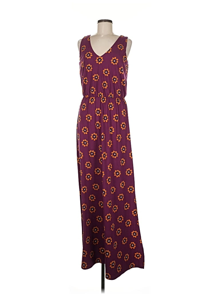 Pre-owned Nine Britton Casual Dress In Burgundy