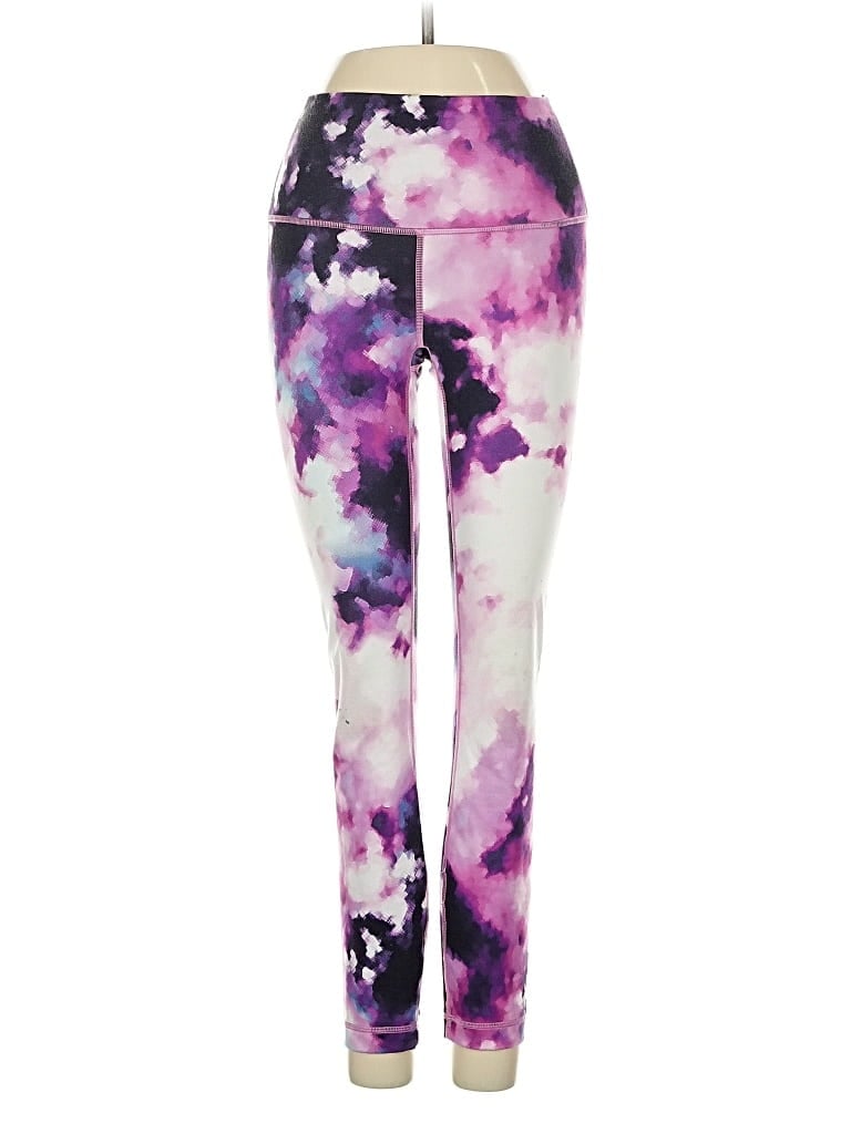 Pre-owned Lululemon Athletica Yoga Pants In Purple