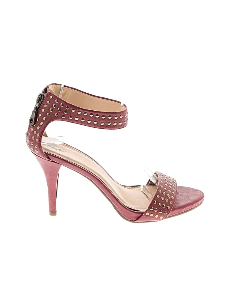 Pre-owned Mossimo Heels In Burgundy