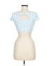 Lilly Pulitzer Blue Short Sleeve Top Size 8 - photo 2