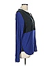 CALVIN KLEIN JEANS Color Block Blue Long Sleeve Blouse Size L - photo 4