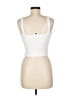 Aqua 100% Polyester White Sleeveless Top Size M - photo 2