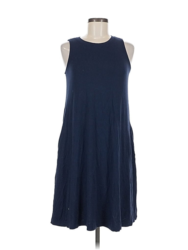 Pre-owned Time And Tru Casual Dress In Blue
