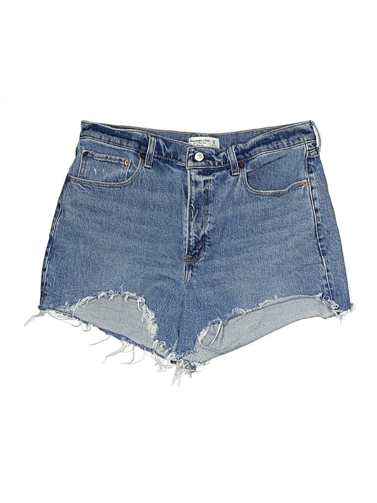 Pre-owned Abercrombie & Fitch Denim Shorts In Blue