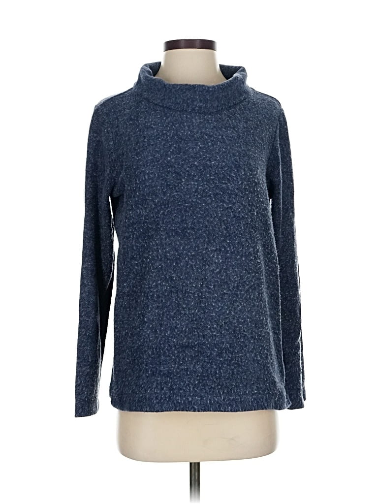 Pre-owned J.crew Factory Store Turtleneck Sweater In Blue